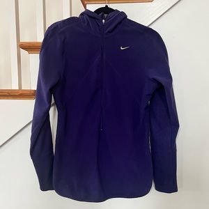 Nike 3/4 Zip Purple Fleece Hoodie Women’s Medium